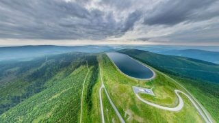Přečerpávací vodní elektrárna Dlouhé Stráně, horní nádrž- Zdroj: ČEZ