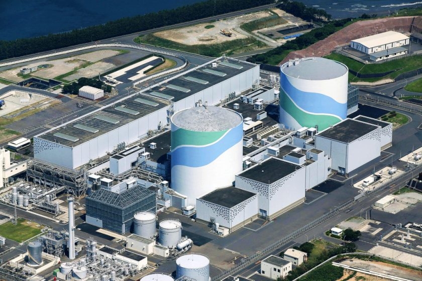 The No. 1 reactor, foreground, at the Sendai nuclear power plant. With the reactivation of the Sendai nuclear power plant, Kyushu Electric Power Co.s major task is to operate its No. 1 reactor safely and make preparations to deal with possible serious accidents.Illustrates JAPAN-NUCLEAR-ASSESS (category i), by Hiromichi Uemura (c) 2015, The Japan News/Yomiuri. Moved: Tuesday, Aug. 11, 2015 (MUST CREDIT: Japan News/Yomiuri photo).
