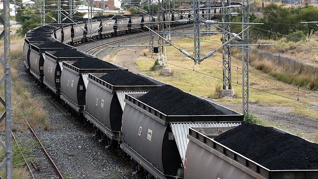 Doprava uhlí  vlakem