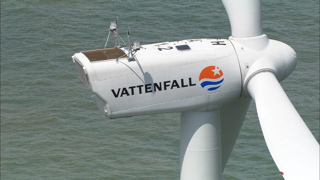 Vattenfall větrná turbína. Autor: Lavender Blue