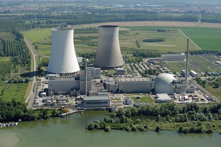 Německá jaderná elektrárna Philippsburg. Zdroj: EnBW