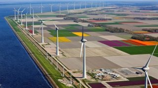 Větrná elektrárna společnosti innogy v Nizozemsku