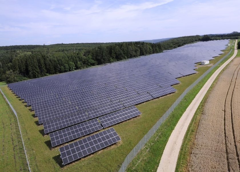 Solární elektrárna EnBW v Leibertingenu. Zdroj: EnBW