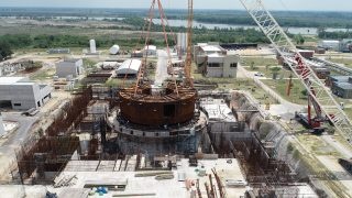 Výstavba argentinského jaderného reaktoru CAREM-25; Zdroj: CNEA