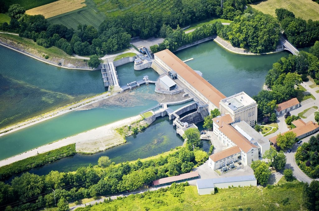 Vodní elektrárna Finsing na řece Isar společnosti Uniper. Zdroj: Uniper
