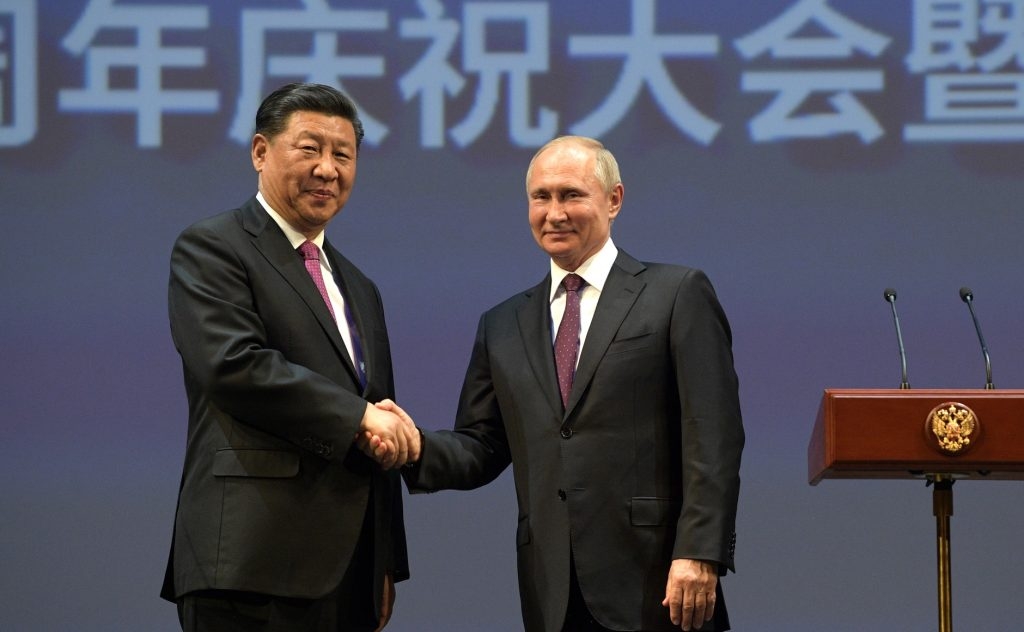 Vladimír Putin a Si Ťin-pching. Zdroj: Kremlin.ru / Creative Commons / CC-BY-4.0