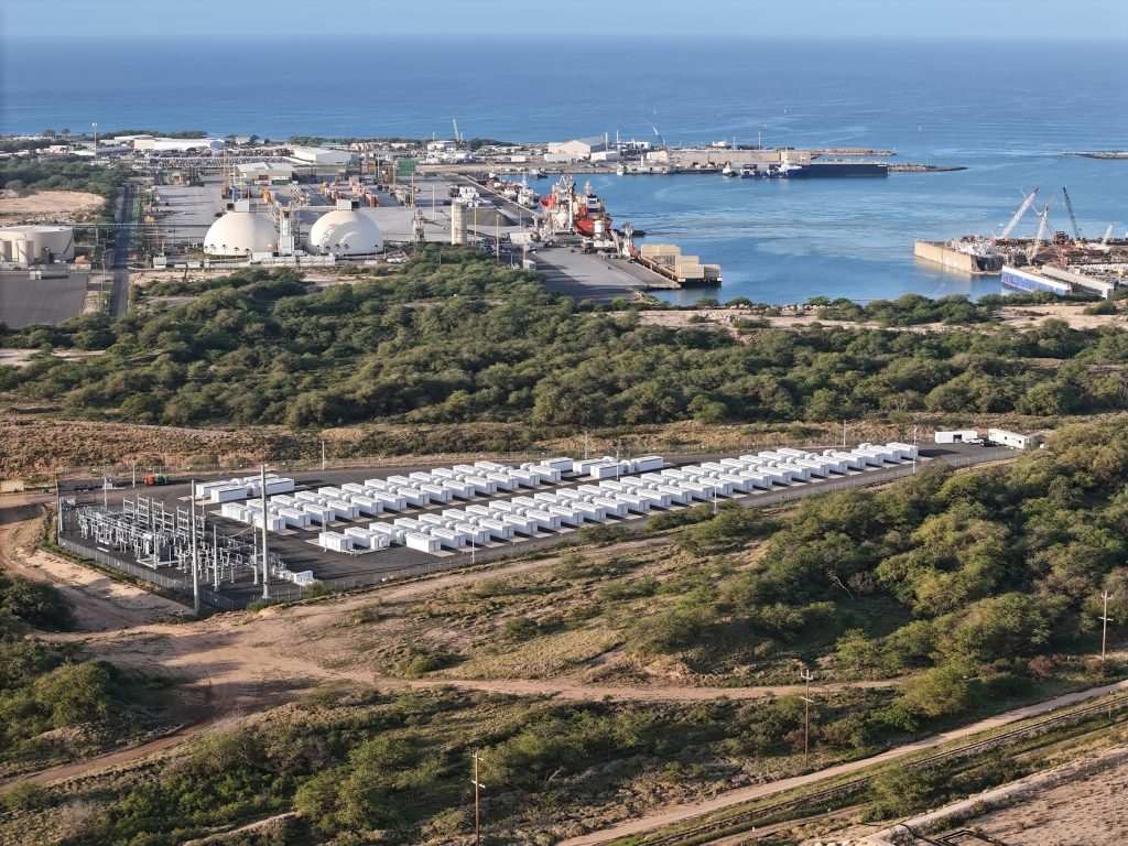 The Kapolei Energy Storage facility on Oahu. (Zdroj: PlusPower)