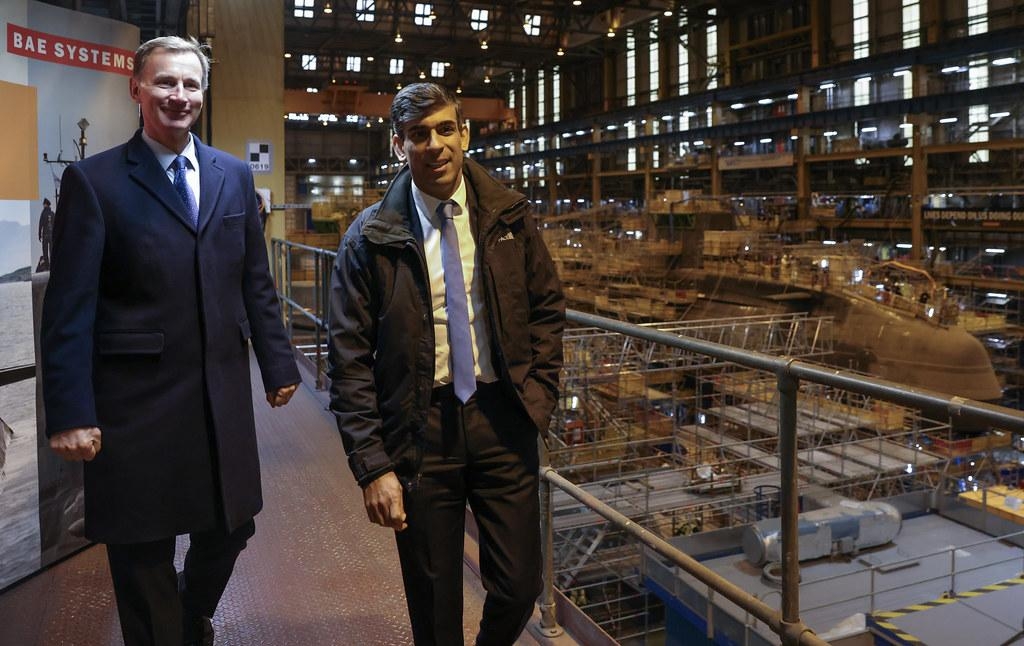 Návštěva předsedy britské vlády Rishi Sunaka v loděnicích BAE Systems. Autor: Simon Dawson / No.10 Downing Street