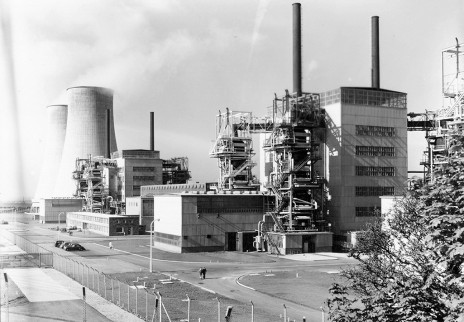První z reaktorů typu Magnox v jaderné elektrárně Calder Hall.