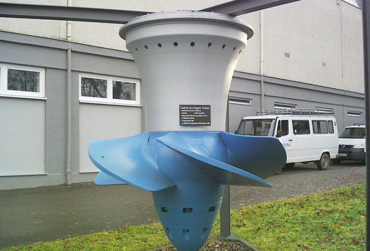 Kaplanova turbína. Autor: Bene16