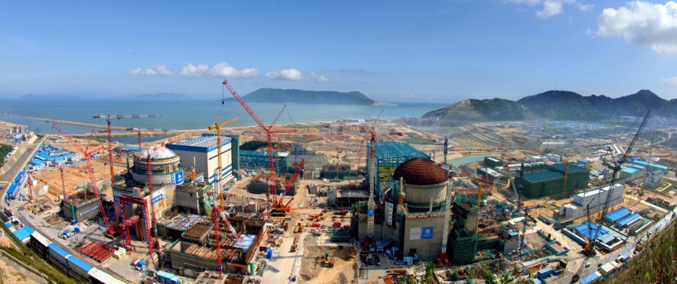 Výstavba dvou bloků elektrárny EPR v čínském Taishanu.