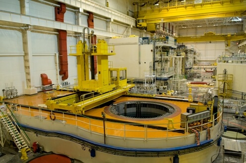 Pohled na otevřený reaktor. Zdroj: ČEZ