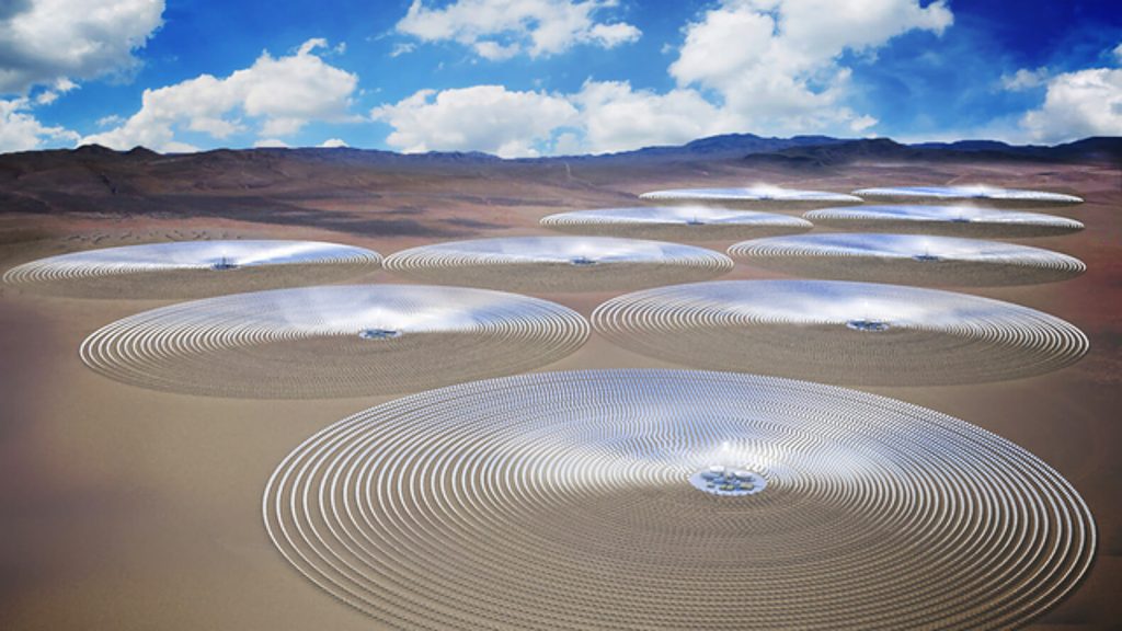 Splečnost SolarReserve plánuje vybudovat největší projekt koncentrační solární elektrárny na světě. Zdroj: SolarReserve