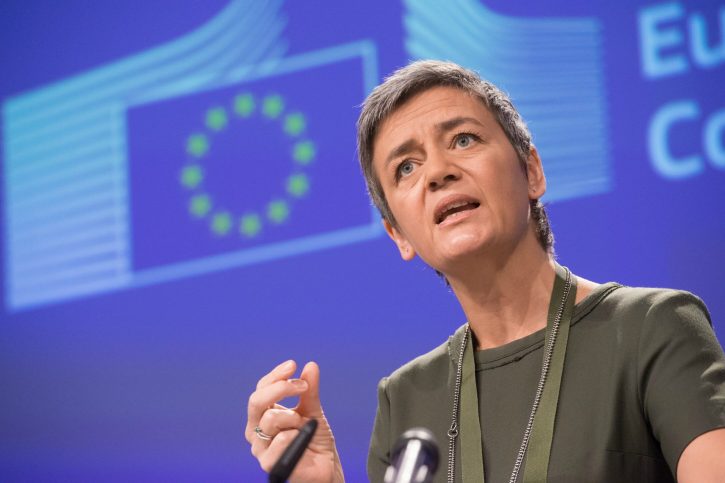 Margrethe Vestager, komisařka pro hospodářskou soutěž v rámci EU. zdroj: www.euractiv.com