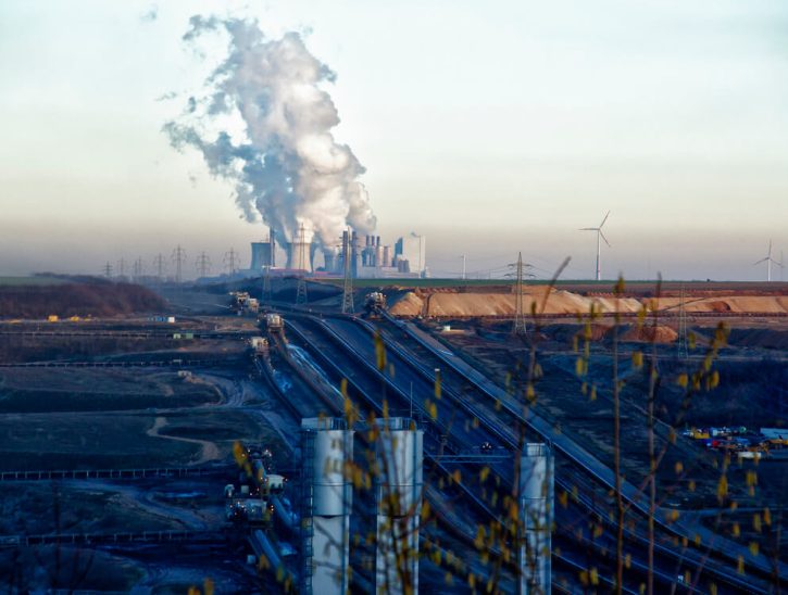 RWE Německo uhelný důl a elektrárna