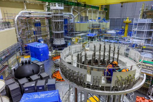Reaktorová hala třetího bloku elektrárny Mochovce v roce 2016 (zdroj Mochovce).