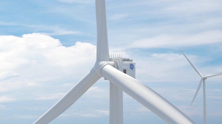 Vizualizace offshore větrných elektráren Haliade-X. Zdroj: GE