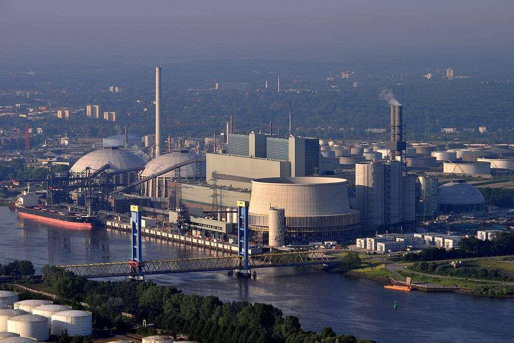 V případě Německého rozbřesku by byla ohrožena i ekonomika nejmodernější německé černouhelné elektrárny Moorburg B (zdroj Wikipedie).