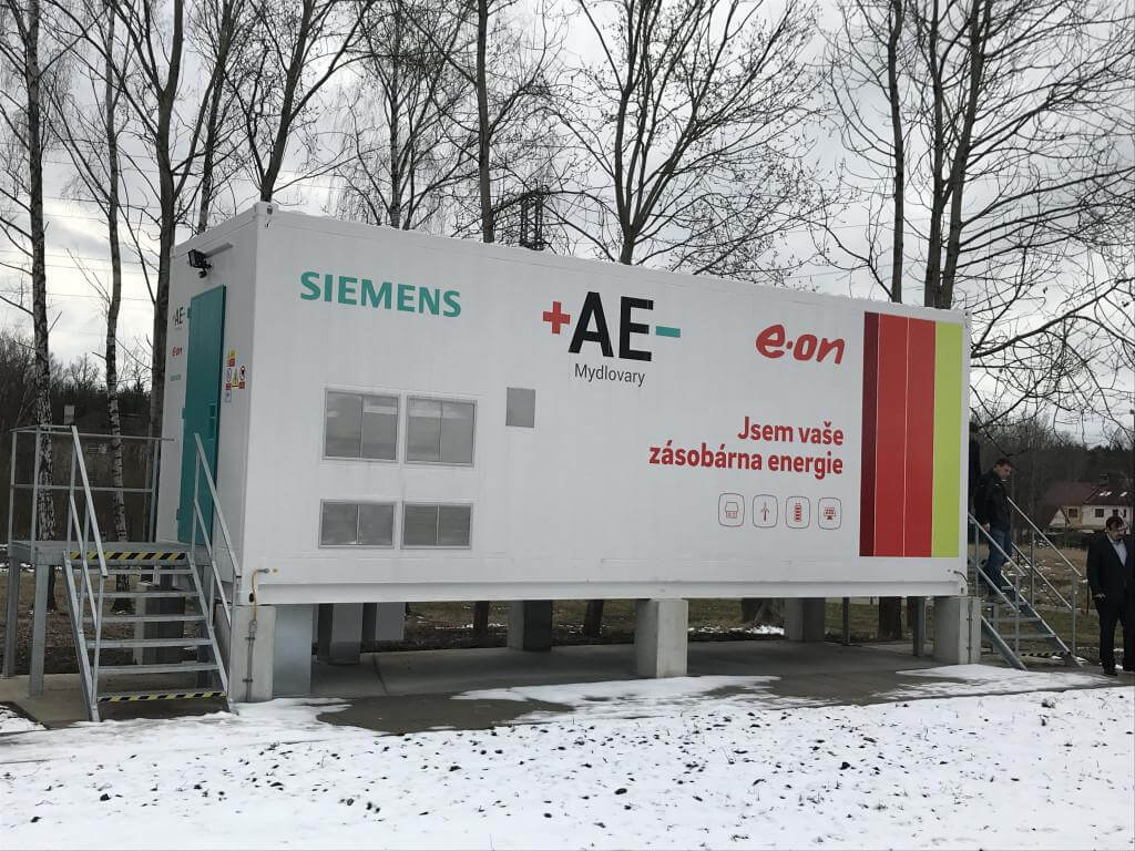 Velkokapacitní úložiště SIESTORAGE od firmy Siemens umístěné v Mýdlovarech (zdroj Siemens)