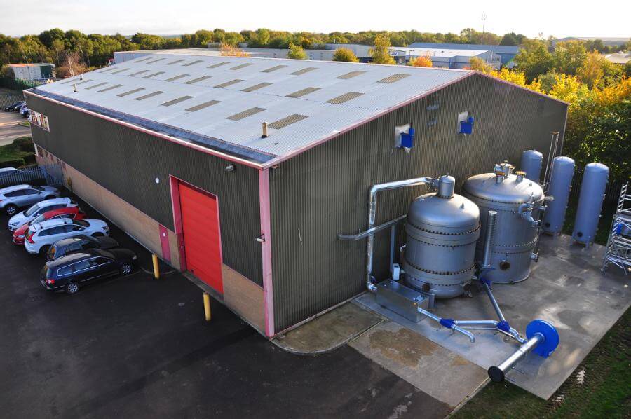 Úložiště využívající přečerpávání tepla PHES ve Farehamu (zdroj National Facility for Pumped Heat Energy Storage)