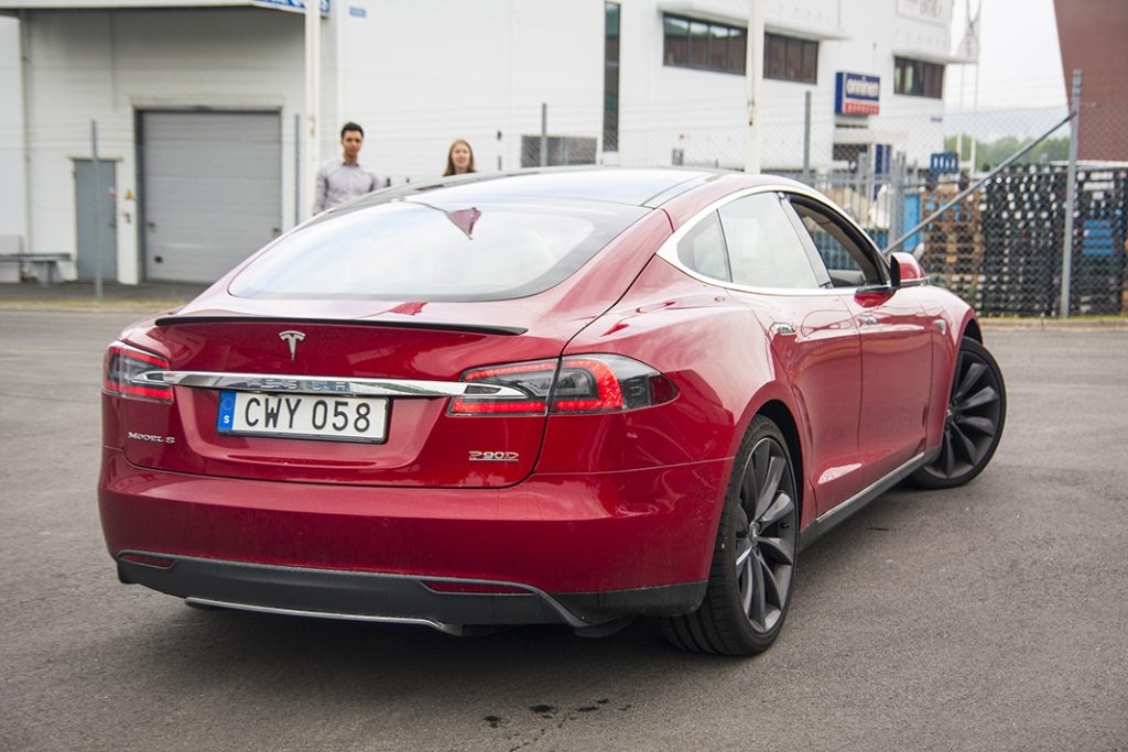 Tesla Model S P90D 2015 v Göteborgu, foto: Tomáš Jirka
