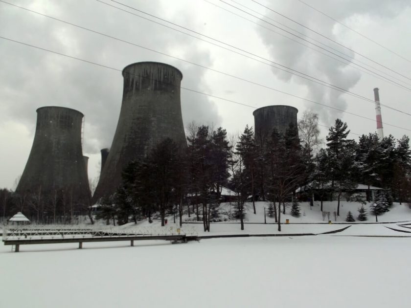 Zasněžená elektrárna