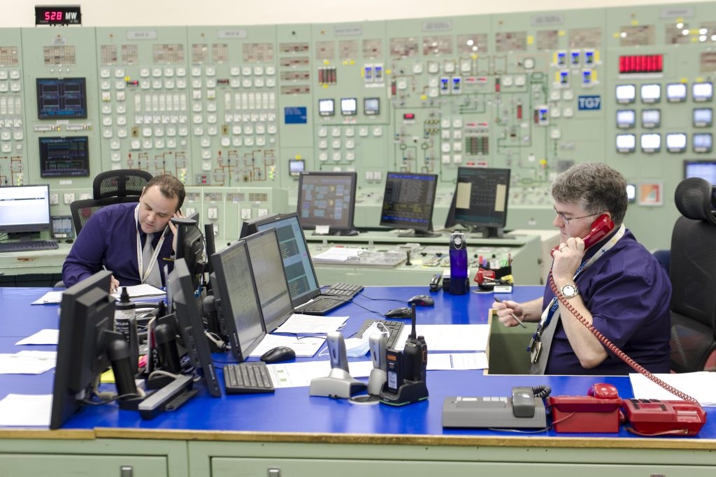 Bloková dozorna reaktoru Hunterston B; Zdroj: EDF Energy
