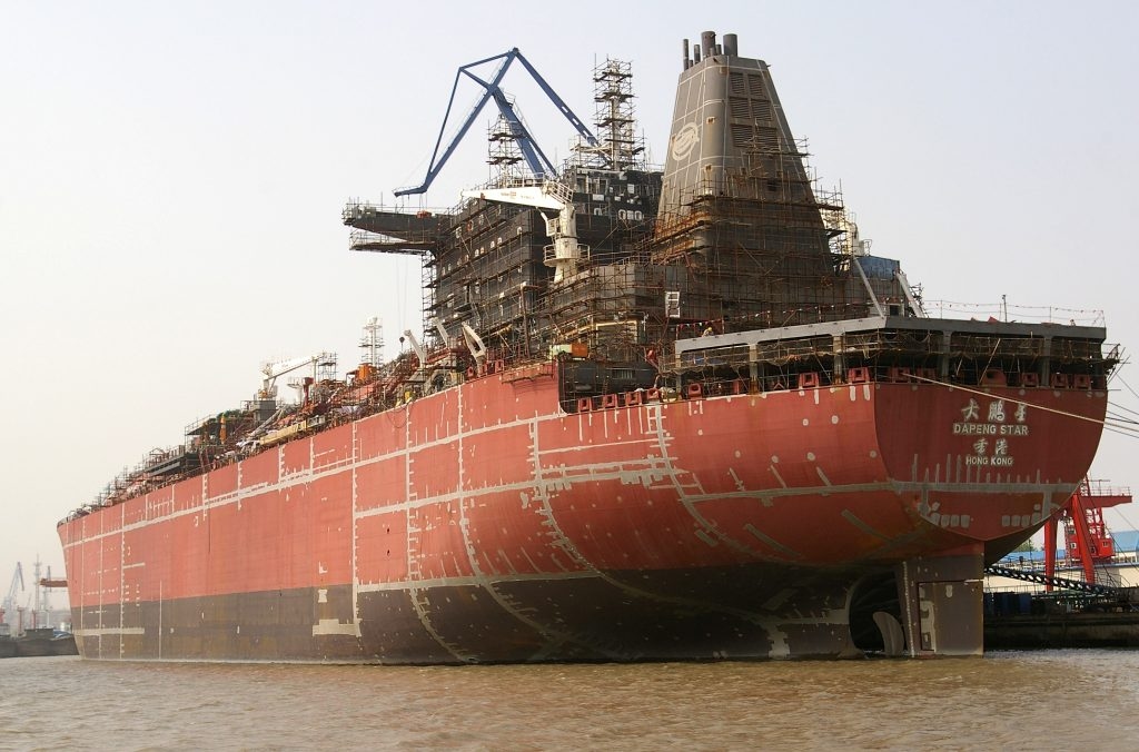 Stavba LNG tankeru Dapeng Star