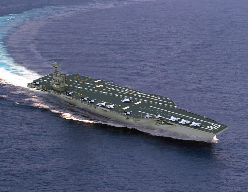 Koncept letadlové lodi USS John F. Kennedy (CVN-78). Autor: U.S. Navy graphic