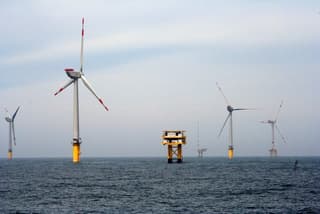 Offshore větrný park Alpha Ventus, Německo. Zdroj: ENERGY.GOV