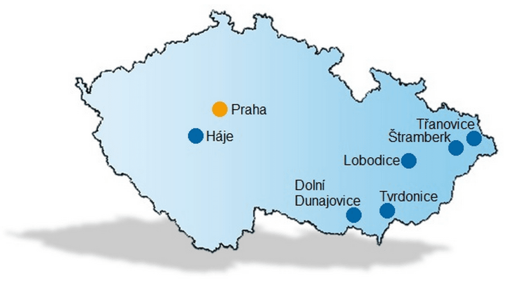 Podzemní zásobníky plynu provozované společností RWE Gas Storage. Zdroj: RWE Gas Storage