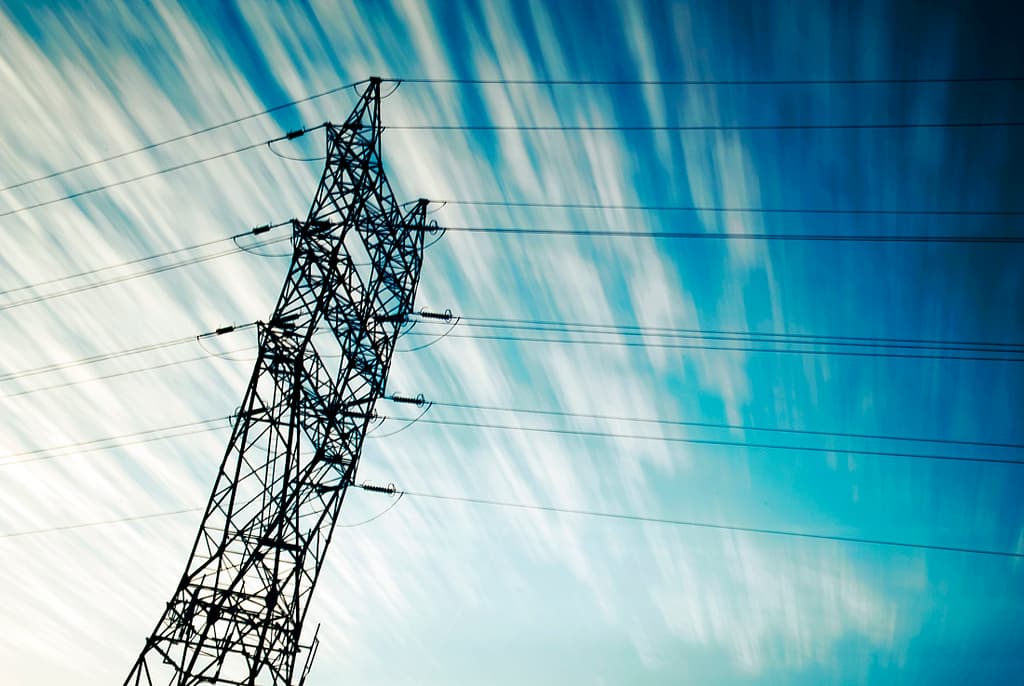 vedení, power line, pylon, stožár