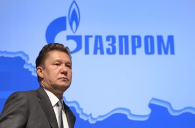 CEO of Russian gas giant Gazprom, Alexei Miller, attends the annual meeting of the company's shareholders in Moscow on June 26, 2015. AFP PHOTO / ALEXANDER NEMENOV (Photo credit should read ALEXANDER NEMENOV/AFP/Getty Images)