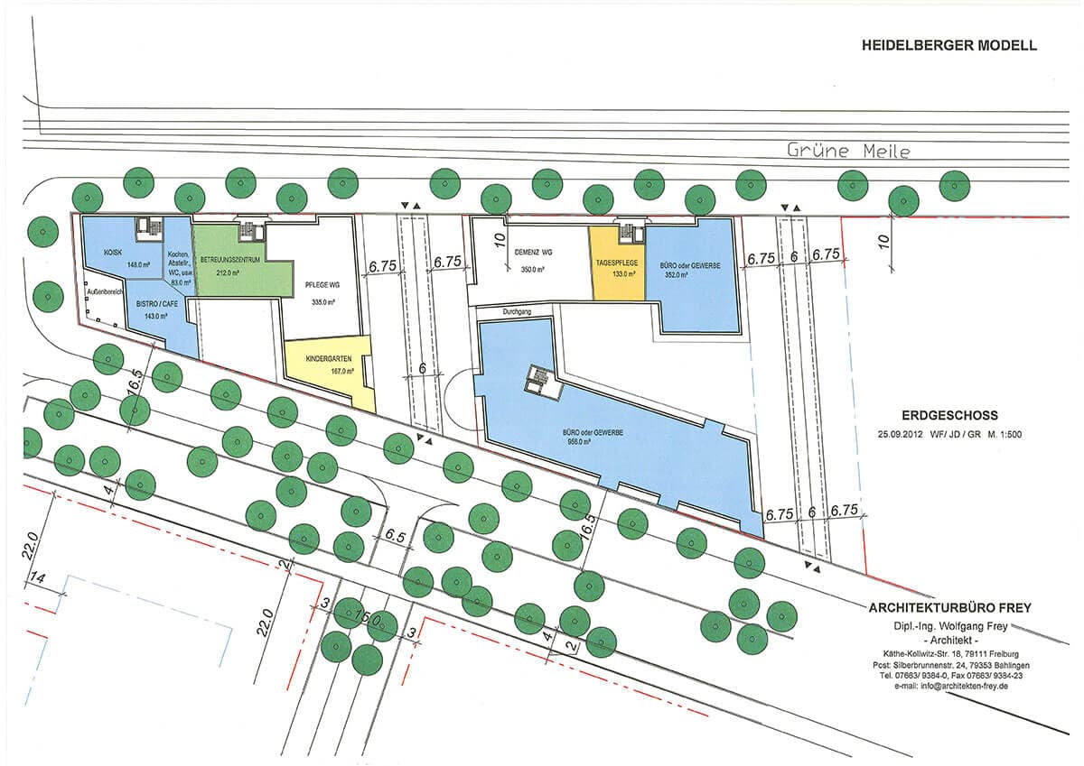 Půdorys vznikajícího komplexu. Zdroj: Frey Architekten