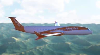 Vizualizace elektřinou poháněného dopravního letadla. Zdroj: Easyjet