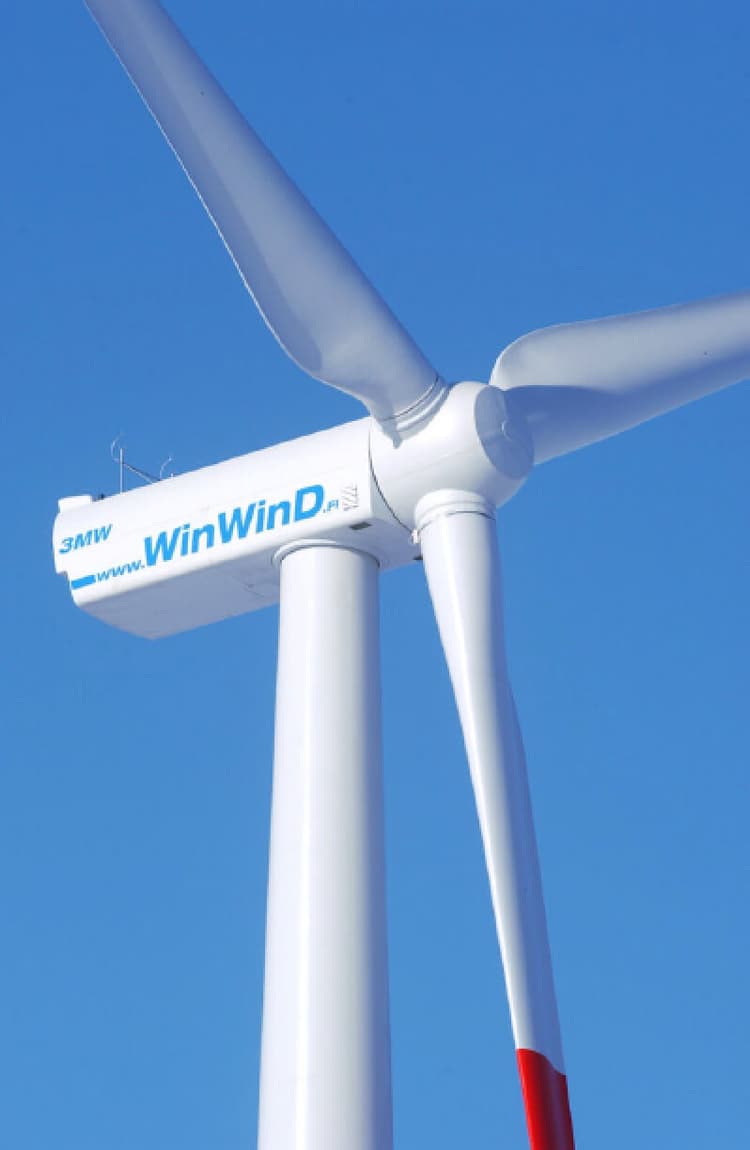 Turbínu WinWinD – WWD3 používá i větrná elektrárna Pchery (zdroj WinWinD).