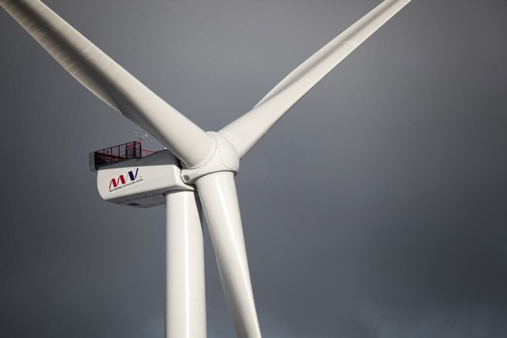 Turbína Vestas V164-8.0 MW s výkonem 8 MW (zdroj MHI Vestas Offshore Wind).