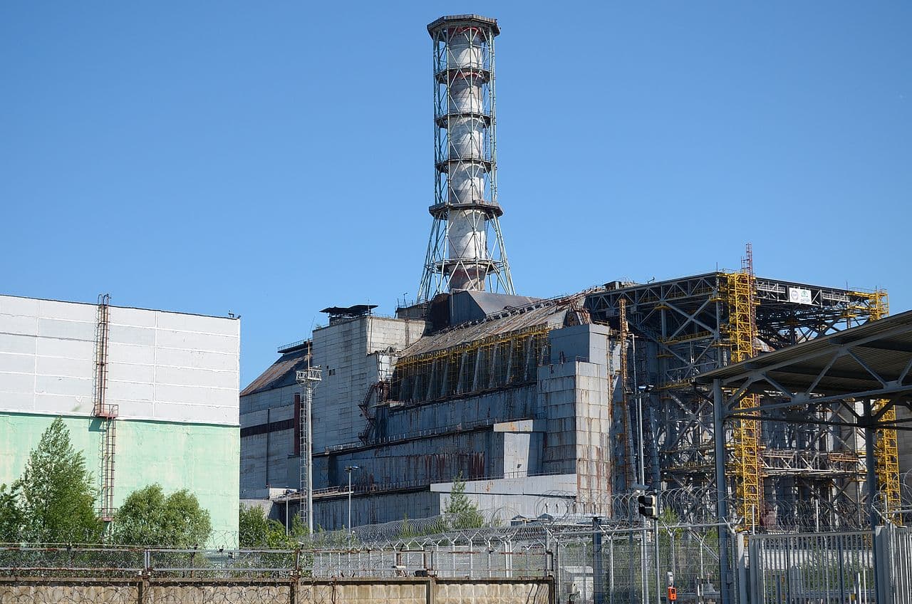 Jaderná elektrárna Černobyl v roce 2011. Autor: Bkv7601 @WikimediaCommons
