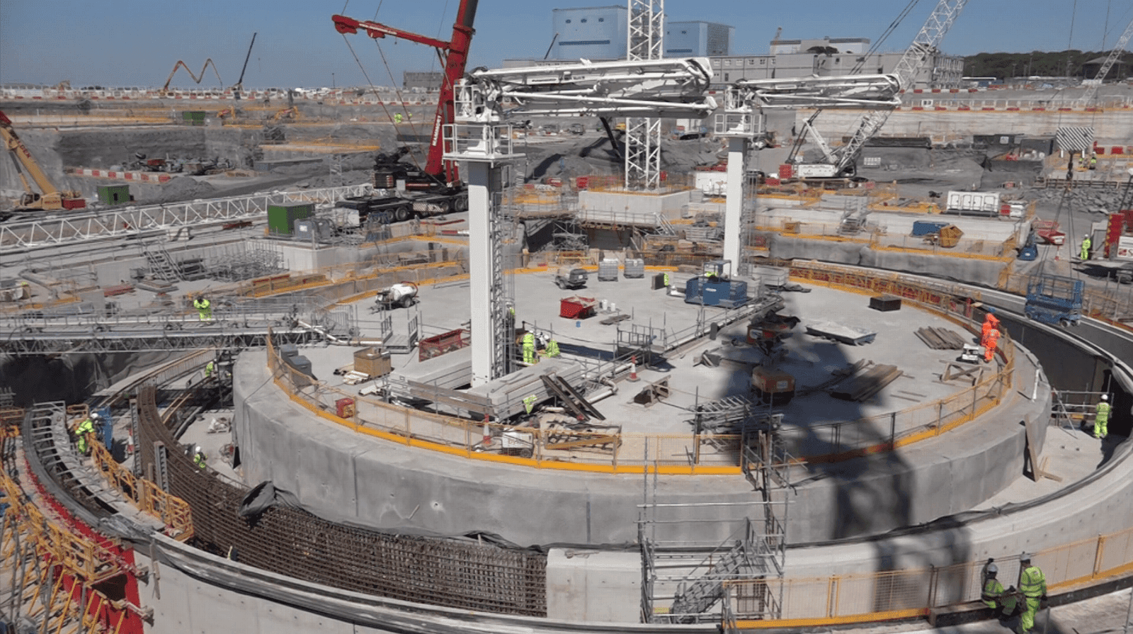 Hinkley Point C - výstavba blok. Zdroj: EDF Energy