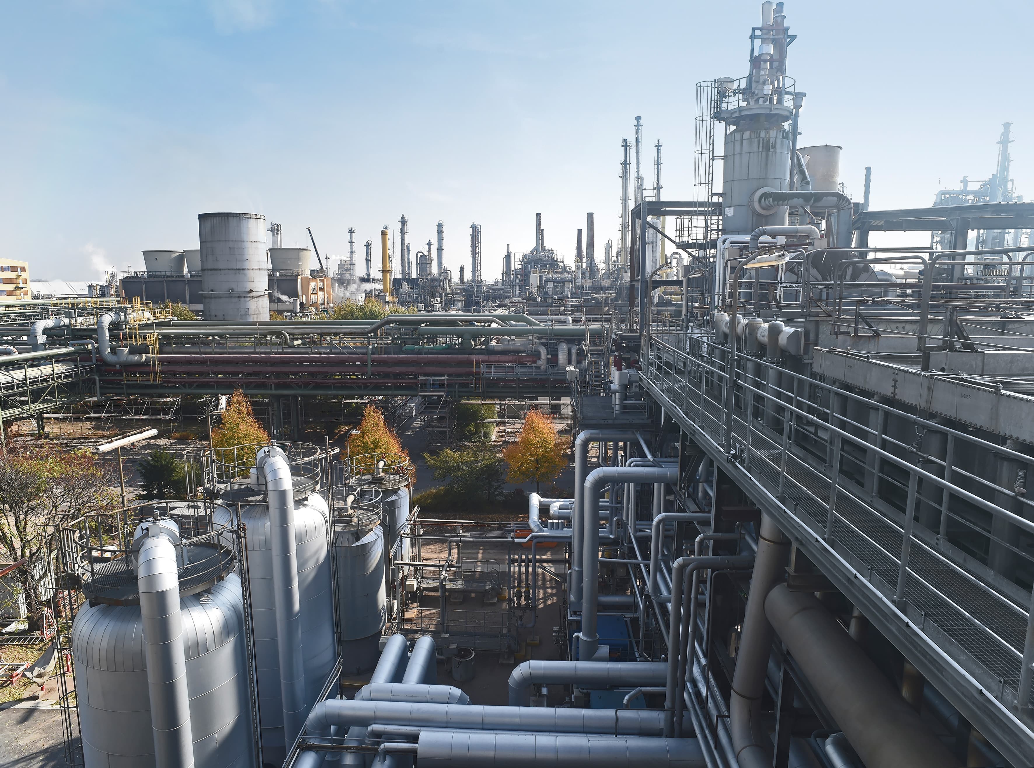 Chemický závod na výrobu čpavku u města Ludwigshafen