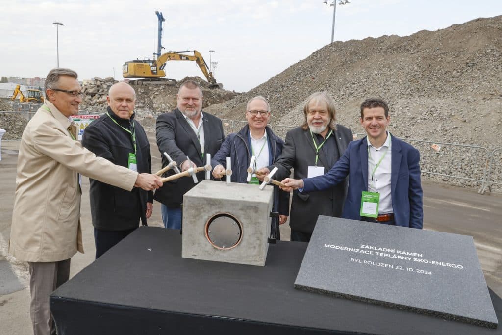 ŠKO-ENERGO položila základní kámen modernizace mladoboleslavské teplárny