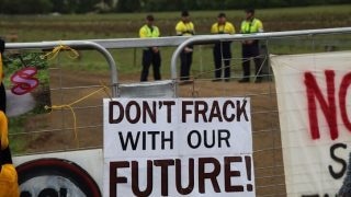 Protest proti frakování ve Spojeném království. Autor: Protect Gloucester