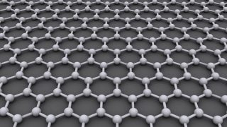 Grafen je tvořen atomy uhlíky, které jsou uspořádány do tenké vrstvy o tloušťce jediného atomu. Autor: CORE-Materials