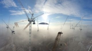 Staveniště elektrárny Hinkley Point C (zdroj EDF).