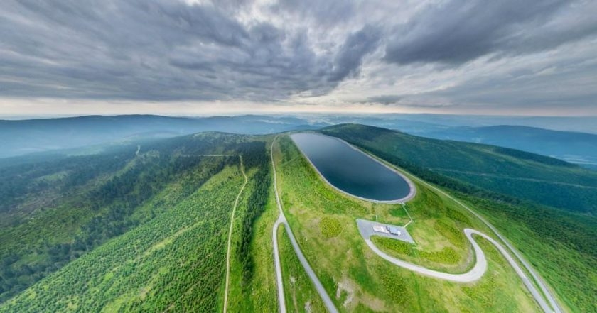 Přečerpávací vodní elektrárna Dlouhé Stráně, horní nádrž- Zdroj: ČEZ