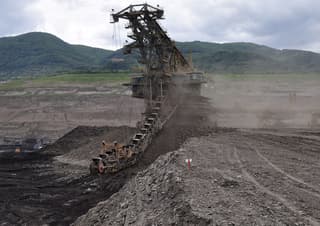 Korečkové rypadlo v lomu ČSA. Autor: Jirka Dl