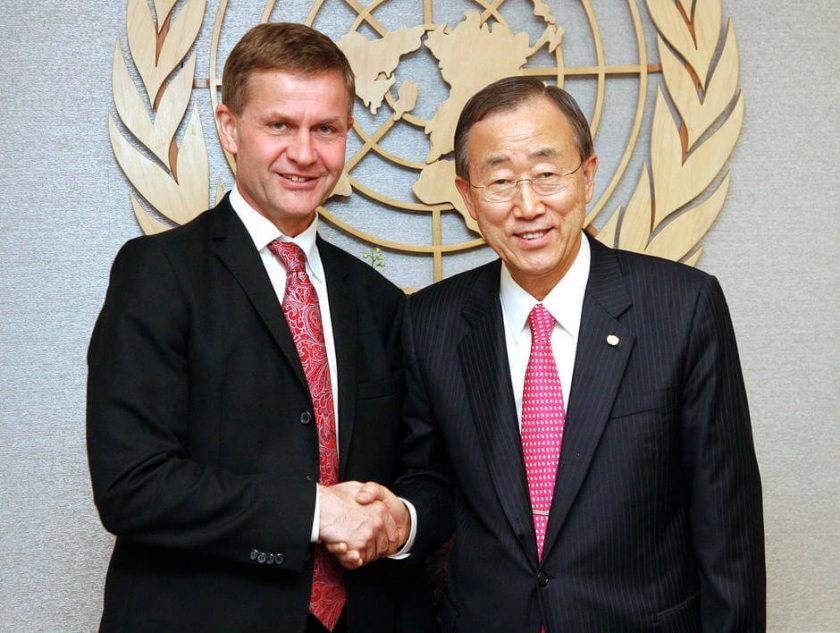 Photo Opportunity: The Secretary-General with H.E. Mr. Erik Solheim, Minister of the Environment and International Development, Norway