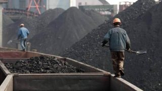 těžba uhlí čína