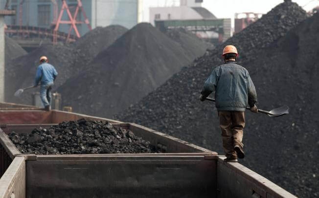 těžba uhlí čína