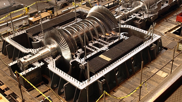 Turbíny na sytou páru pro jaderné elektrárny společnosti Doosan Škoda Power. Zdroj: Doosan Škoda Power